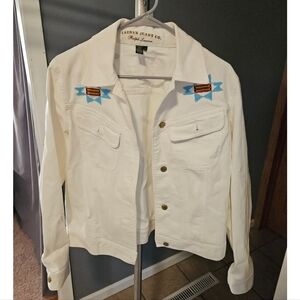 Ralph Laurel white denim jacket